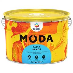 Краска фасадная Eskaro Moda Fasad Silicon силиконизированная глубокоматовая База TR 9 л