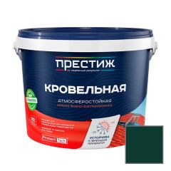 Краска кровельная Престиж матовая зеленый мох RAL 6005 10 кг