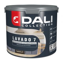 Краска интерьерная для стен и потолков Dali (Дали) Collection Lavado 7 Экстрапрочная База А 2,5 л