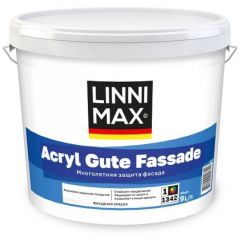 Краска фасадная для наружных работ LinniMax (Линнимакс) Acrylat Gute Fassade матовая База 1 2,5 л