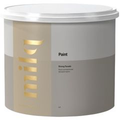 Краска фасадная водно-дисперсионнаяMilq (Милк) Paint Strong Facade глубокоматовая белая 9 л