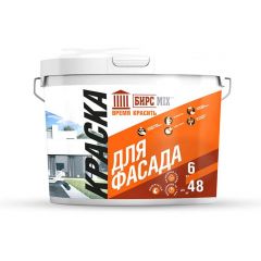 Краска фасадная БирсMix матовая белая 6 кг