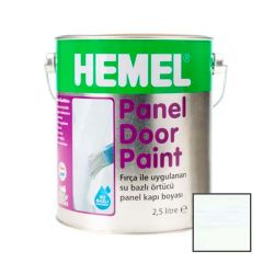 Краска для дверей Hemel Panel Dооr Paint полуглянцевая 2211H Полярная белая 2,5 л