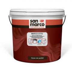 Краска интерьерная изностостойкая San Marco (Сан Марко) Marco Otto подходит для профессионального использования при работе на больших поверхностях матовая Bianco (Белая) 4 л, R3500019/4