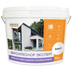 Краска фасадная силиконовая Perfekta (Пэрфекта) Фронтколор Эксперт База C 15 кг