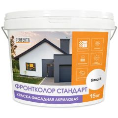 Краска фасадная акриловая Perfekta (Пэрфекта) Фронтколор Стандарт База B 15 кг