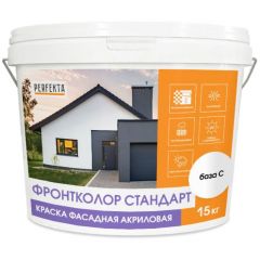 Краска фасадная акриловая Perfekta (Пэрфекта) Фронтколор Стандарт База C 15 кг