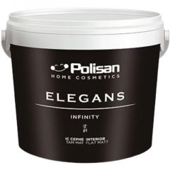 Краска интерьерная силиконовая антивандальная Polisan Elegans (Полисан Элеганc) Infinity глубокоматовая База С 12,5 л