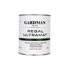 Краска для стен и потолков Gardman Paint (Гардман Пэйнт) Regal Ultramat экстрапрочная глубокоматовая белая 0,9 л