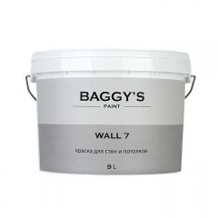 Краска для стен и потолков Baggy’s Paint (Баггис Пейнт) Wall 7 прочная матовая 9 л.