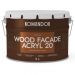 Универсальная акриловая краска для деревянных поверхностей Командор Faсade Acryl Wood 20 полуматовая База С 9 л