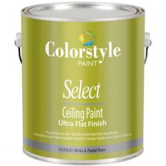 Краска интерьерная акриловая для потолков Colorstyle Select Ceiling Paint Ultra Flat Finish CS258 глубокоматовая 1 л