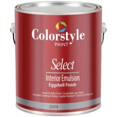Краска интерьерная акриловая Colorstyle Select Interior Emulsion Eggshell Finish CS519 со степенью блеска яичная скорлупа матовая 1 л