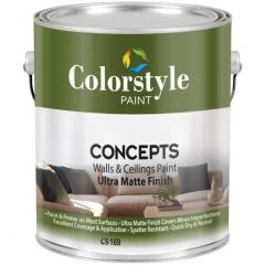 Краска интерьерная акриловая для внутренних работ Colorstyle Concepts Walls & Ceilings Paint Ultra Matte Finish CS169 глубокоматовая 3 л