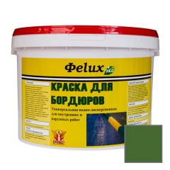 Краска водно-дисперсионная Фelux акриловая для бордюров зеленая 10 л