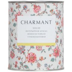 Краска интерьерная водно-дисперсионная акрил-уретановая Charmant (Чармэнт) Solid глубокоматовая 0,9 л
