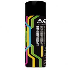 Краска аэрозольная AVG (АВГ) RAL9005 черный глянцевый 380 г