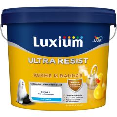 Краска Dulux (Дюлюкс) Ultra Resist для кухни и ванной матовая BW 5 л