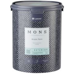 Краска фасадная Lanors (Ланорс) Acrilic Paint Mons Exterior устойчивая к атмосферным воздействиям матовая база P белая 4,5 л