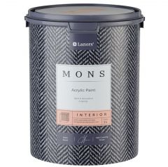 Краска интерьерная для стен Lanors (Ланорс) Acrilic Paint Mons Interior 100% акриловая глубоко матовая база P белая 4,5 л НФ-00000130