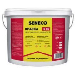 Краска фасадная силикатная Seneco (Сенеко) S 15 глубокоматовая 20 кг