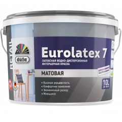 Краска интерьерная для стен и потолков Dufa Eurolatex 7 матовая база 1 10 л