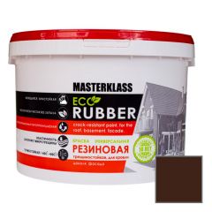 Краска универсальная резиновая Мастер-класс (Master Class) для кровли, цоколя и фасада Шоколадная 3 кг