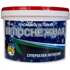 Краска для стен и потолков латексная Мастер-Класс Белоснежная супербелая шелковисто-матовая 14 кг