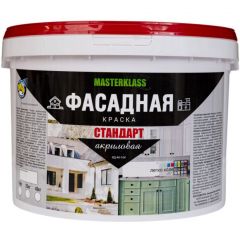 Краска фасадная акриловая Мастер-Класс Стандарт ВД-АК-104 супербелая матовая 40 кг