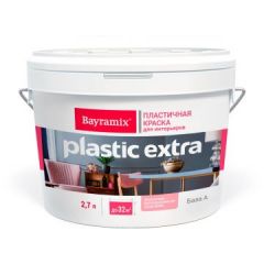 Краска акриловая Bayramix (Байрамикс) Plastik Extra База А 2,7 л