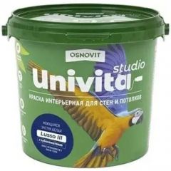 Краска интерьерная для стен и потолков Основит (Osnovit) Унивита Studio Lusso III САс993 СМ2 моющаяся глубокоматовая база A 0.9 л