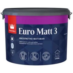 Краска латексная Tikkurila/Tikkivala (Тиккурила/Тиккивала) Euro Matt 3 база C 2,7 л