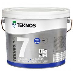 Краска интерьерная Teknos (Текнос) TeknosPro 7 РМ1 матовая белая 0,9 л