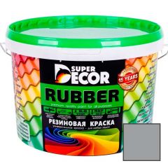 Краска Super Decor (Супер Декор) резиновая ВД-АК-103 Серый RAL-7004 12 кг