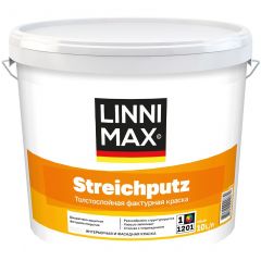 Штукатурка декоративная фактурная Linnimax Streichputz / Штрайхпутц База 1 16 кг
