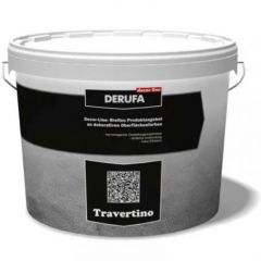 Декоративное покрытие Derufa (Дэруфа) Travertino с эффектом натурального камня 15 кг