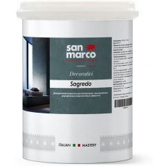 Декоративное покрытие San Marco (Cан Марко) Sagredo матовое перламутровое покрытие для внутренних работ Bianco (Белая) 1 л, R0420019/1