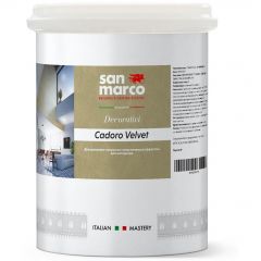 Декоративное покрытие San Marco (Cан Марко) Cadoro Velvet с вельветовым эффектом Argento (Серебристый) 1 л, R3770070/1