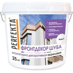 Штукатурка декоративная акриловая Perfekta (Пэрфекта) Фронтдекор Шуба 2 мм База С 25 кг
