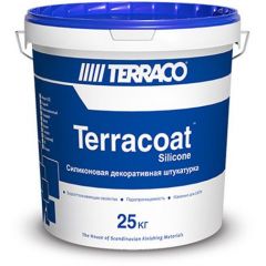 Штукатурка декоративная Terraco (Террако) Terracoat Silicone XL, на силиконовой основе с текстурой типа Короед, 2 мм, 25кг, 6141325