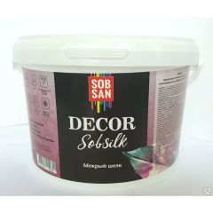 Декоративная краска Sobsan (Собсан) Sobsilk мокрый шелк 1 кг