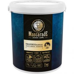 Декоративная штукатурка Mascarade (Маскарад) Traverto Acrylic эффекты лофт-бетон, арт-бетон, травертин, карта мира, без извести 7 кг