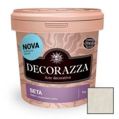 Декоративное покрытие Decorazza (Декоразза) Seta Nova Argento с эффектом натурального шелка (STN 001) 1 л