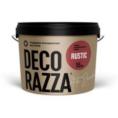 Декоративное покрытие Decorazza (Декоразза) Rustic с эффектом грубого обработанного камня (RC001) 15 кг