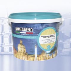 Декоративная штукатурка Artigiano Travertino эффект камня травертин 2,5 л