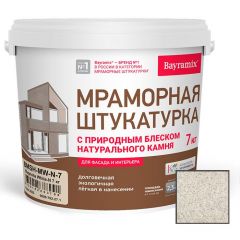 Декоративная мраморная штукатурка Bayramix (Байрамикс) Royal Средняя фракция White-N 7 кг (BMSH-RW-N-7)