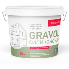 Декоративная штукатурка Bayramix (Байрамикс) Gravol Силиконовый 1,5 мм 15 кг (BGRS15-001-15)