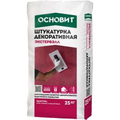 Штукатурка цементная Основит (Osnovit) Экстервэлл Шуба 2,5 мм серый 25 кг