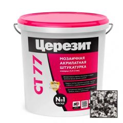 Штукатурка декоративная акриловая Ceresit (Церезит) CT 77 мозаичная Tibet 3 25 кг