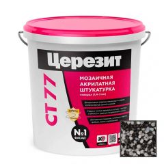 Штукатурка декоративная акриловая Ceresit (Церезит) CT 77 мозаичная Tibet 6 25 кг
